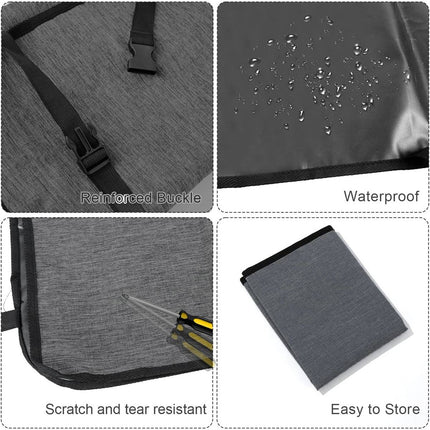 Dog Car Front Seat Cover Water-Resistant Oxford Cloth Pet Cushion Co-Pilot 109 x 49cm