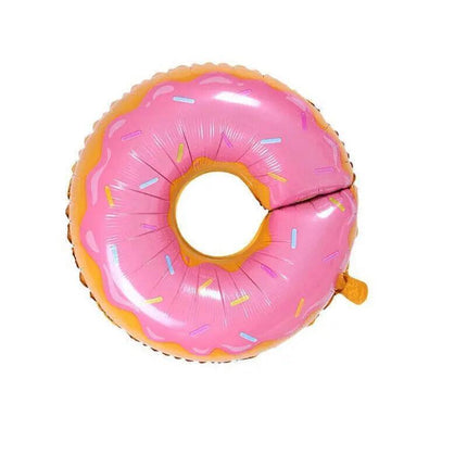 Donut Foil Balloon 75cm Pink Green Spinkles Party Food Helium Quality Decoration - Aimall