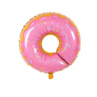 Donut Foil Balloon 75cm Pink Green Spinkles Party Food Helium Quality Decoration - Aimall