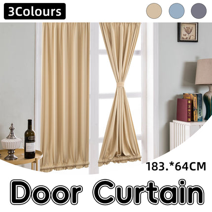 Door Window Curtain for Home Office Bathroom 3 Colours 25.2x72.05 Inches Durable