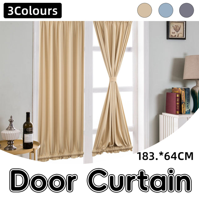 Door Window Curtain for Home Office Bathroom 3 Colours 25.2x72.05 Inches Durable