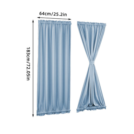 Door Window Curtain for Home Office Bathroom 3 Colours 25.2x72.05 Inches Durable