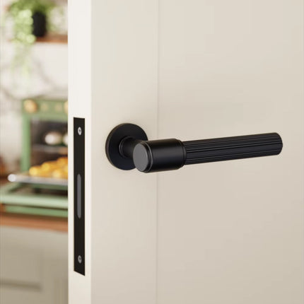 Interior Door Handle Embossed Pattern Anti Slip Room Bedroom Pull Light Luxury