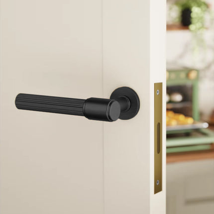 Interior Door Handle Embossed Pattern Anti Slip Room Bedroom Pull Light Luxury
