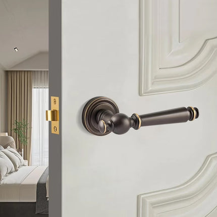 American Style Bedroom Door Handle Brass Interior Door Handle Modern Design