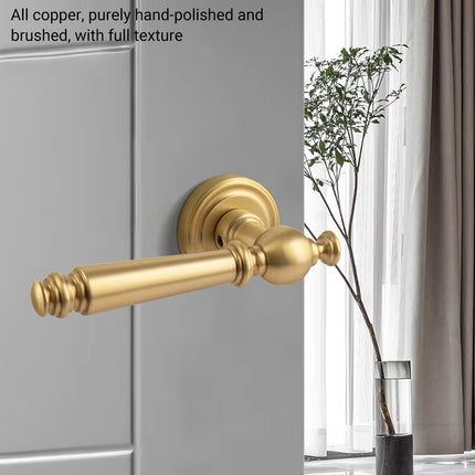 American Style Bedroom Door Handle Brass Interior Door Handle Modern Design