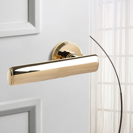 Brass Interior Door Handle Lock Set Bedroom Privacy Lock Modern Room Hardware
