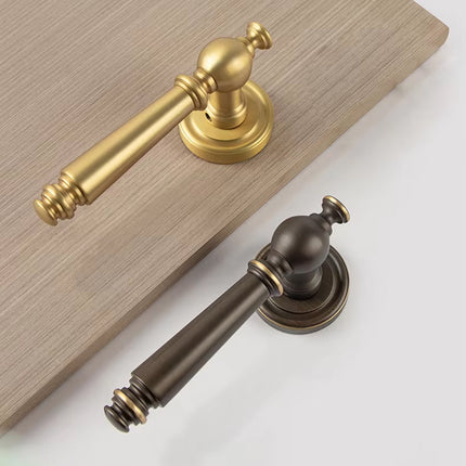 American Style Bedroom Door Handle Brass Interior Door Handle Modern Design