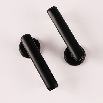 Brass Interior Door Handle Lock Set Bedroom Privacy Lock Modern Room Hardware