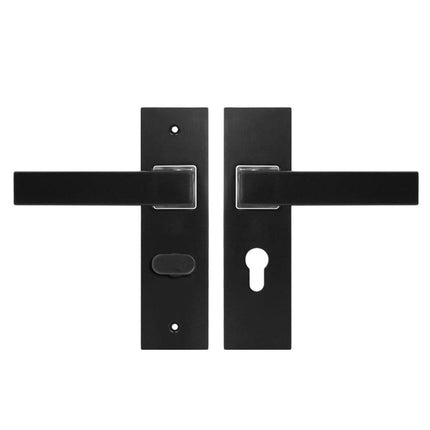 Matte Black Aluminium Alloy Lever Door Handle Lock