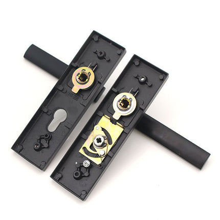 Matte Black Aluminium Alloy Lever Door Handle Lock