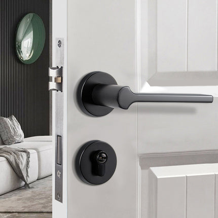 Interior Door Handle Lock Set Bedroom Privacy Door Lock Modern Handle