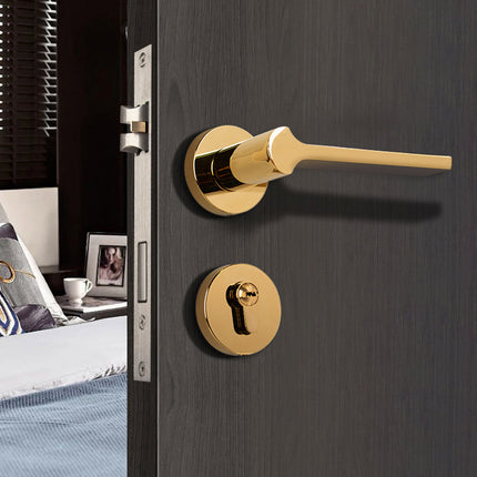 Interior Door Handle Lock Set Bedroom Privacy Door Lock Modern Handle