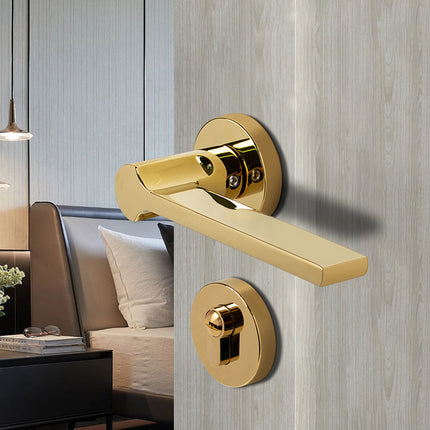Interior Door Handle Lock Set Bedroom Privacy Door Lock Modern Handle