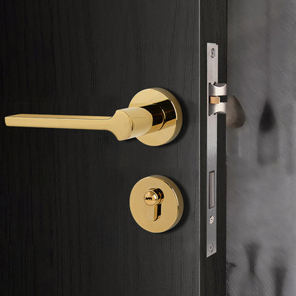 Interior Door Handle Lock Set Bedroom Privacy Door Lock Modern Handle
