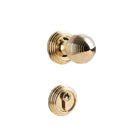 Luxury Round Door Handle Lock Set Gold Bedroom Interior Door Lock Privacy Knob
