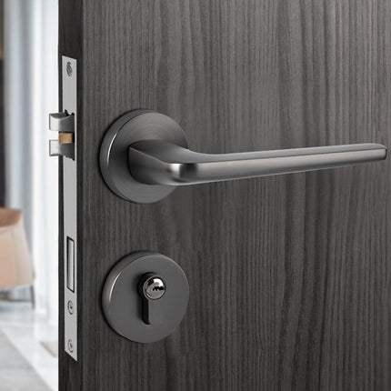 Zinc Alloy Door Lock Model Indoor Bedroom Handle Lock Black Privacy Room Lock