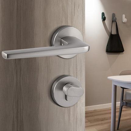 Zinc Alloy Door Lock Model Indoor Bedroom Handle Lock Black Privacy Room Lock