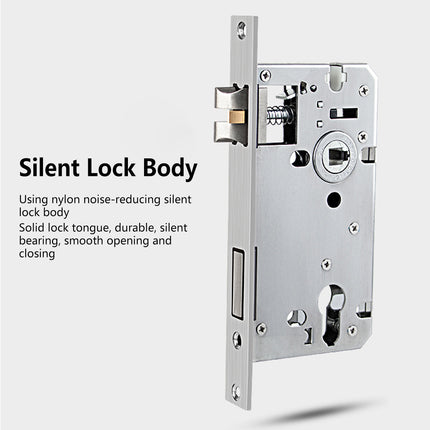 Zinc Alloy Door Lock Model Indoor Bedroom Handle Lock Black Privacy Room Lock