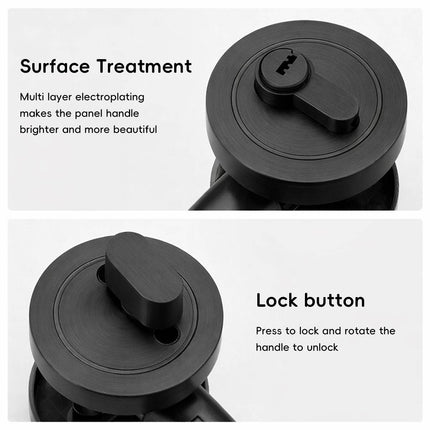 Door Double Sided Simple Lock High Strength Durable Brass Lock Core with Keys