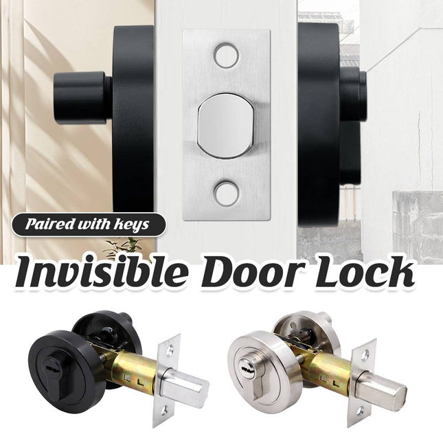 Door Double Sided Simple Lock High Strength Durable Brass Lock Core with Keys