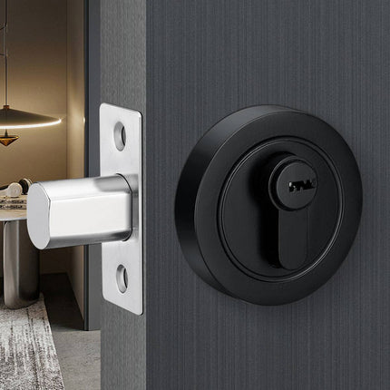 Door Double Sided Simple Lock High Strength Durable Brass Lock Core with Keys