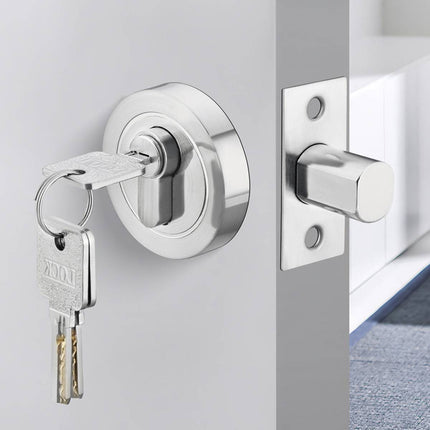 Door Double Sided Simple Lock High Strength Durable Brass Lock Core with Keys