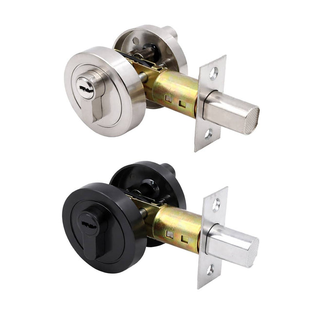 Door Double Sided Simple Lock High Strength Durable Brass Lock Core with Keys