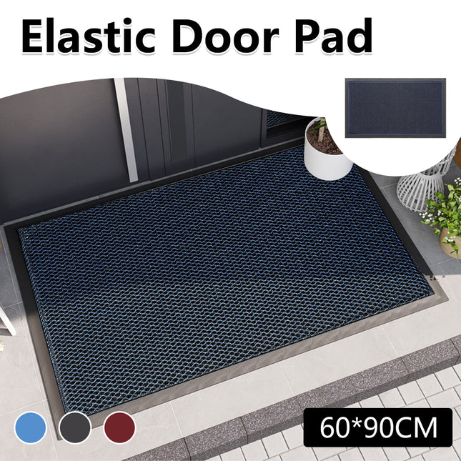 Elastic Door Pad Non Slip Dirt Resistant Entrance Mat for Home Entryway 60x90cm