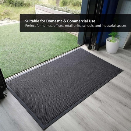 Elastic Door Pad Non Slip Dirt Resistant Entrance Mat for Home Entryway 60x90cm