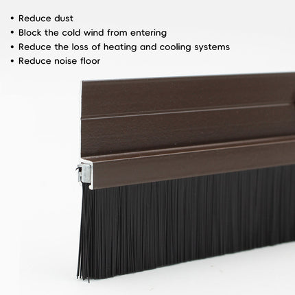 Aluminium Alloy Door Bottom Brush Seal 30mm