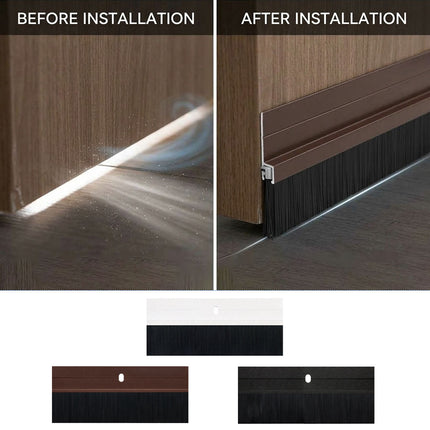Aluminium Alloy Door Bottom Brush Seal 30mm