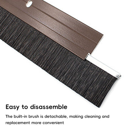 Aluminium Alloy Door Bottom Brush Seal 30mm