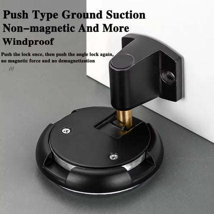 Floor Suction Door Stop Invisible Non Drilling Push Pull Holder for Bedroom