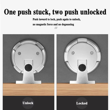 Floor Suction Door Stop Invisible Non Drilling Push Pull Holder for Bedroom