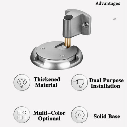 Floor Suction Door Stop Invisible Non Drilling Push Pull Holder for Bedroom