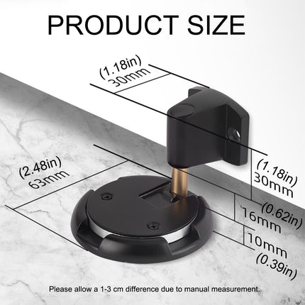 Floor Suction Door Stop Invisible Non Drilling Push Pull Holder for Bedroom