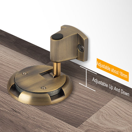 Floor Suction Door Stop Invisible Non Drilling Push Pull Holder for Bedroom