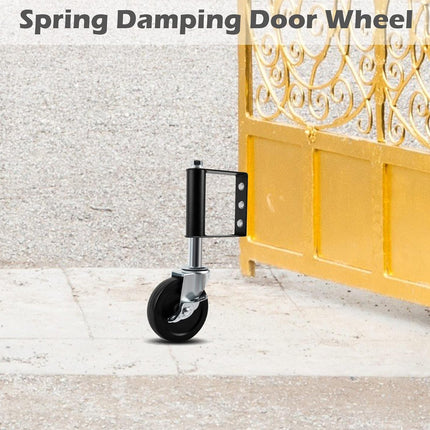 4 Inch Wheels Black Metal Pulleys Swivel Wheels Door Wheels Casters Heavy Duty