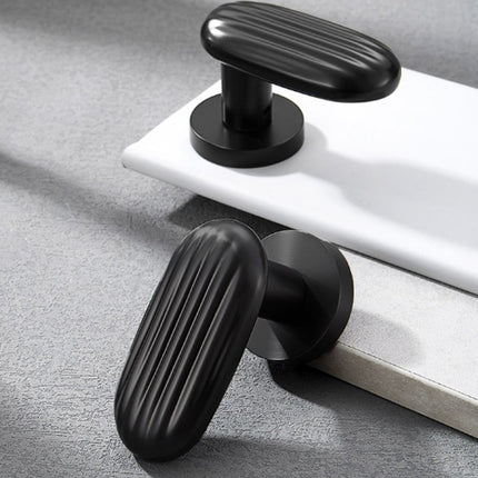 Bedroom Door Handle Household Oval Model Interior Room Door Hardware Accessory