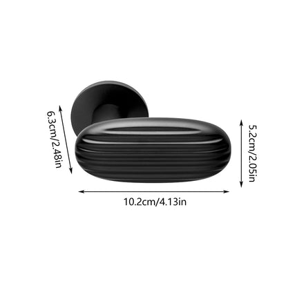 Bedroom Door Handle Household Oval Model Interior Room Door Hardware Accessory