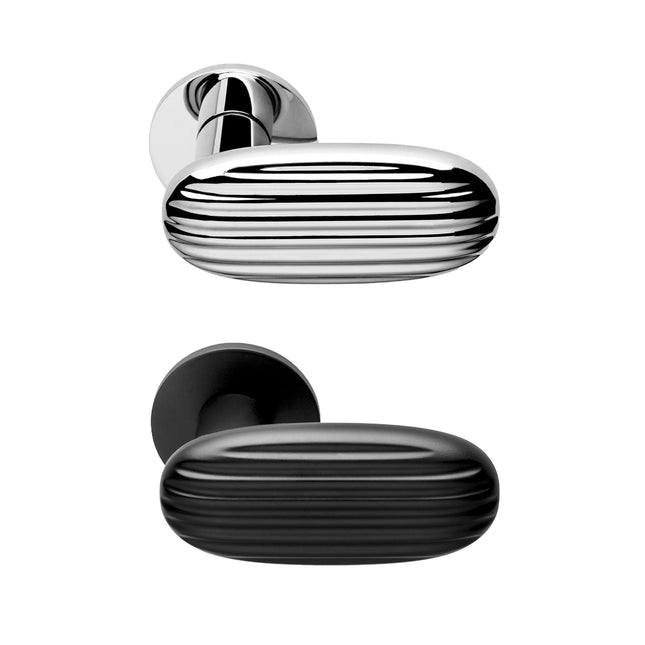 Bedroom Door Handle Household Oval Model Interior Room Door Hardware Accessory