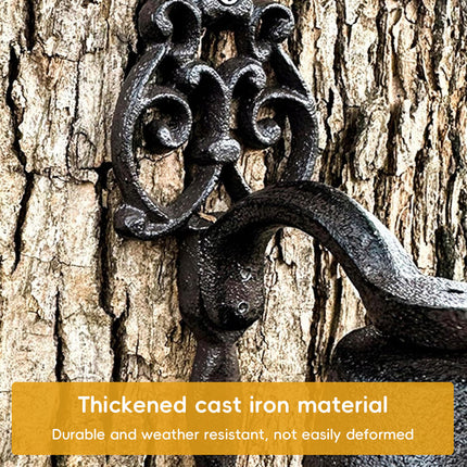 Cast Iron Wall Mounted Manual Doorbell Vintage Rustic Hand Pull Bell