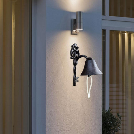 Cast Iron Wall Mounted Manual Doorbell Vintage Rustic Hand Pull Bell