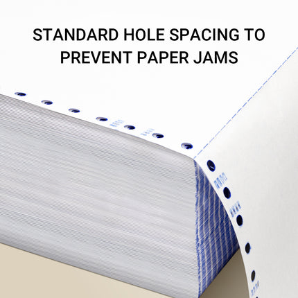 2PCS A4 Dot Matrix Printer Paper 210x297mm Total 2000 Sheets for Computer Office