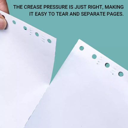 2PCS A4 Dot Matrix Printer Paper 210x297mm Total 2000 Sheets for Computer Office