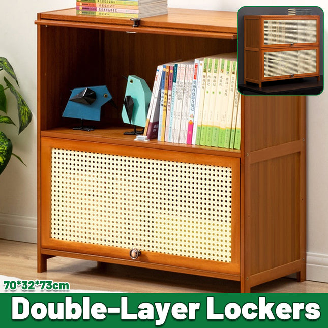 Dustproof With Doors Integrated Bookcase Book Cabinet Storage Cabinet Durable