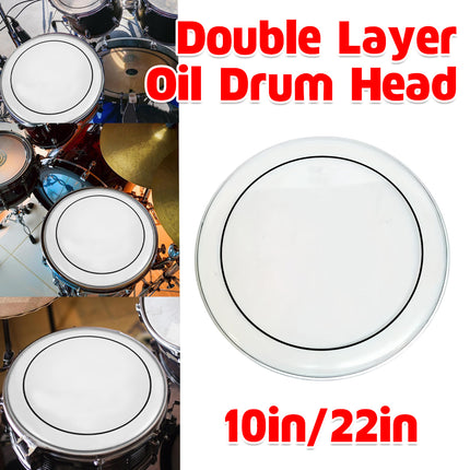 Double Layer Oil Skin Matte Drum Head for Drum Kit High Durability Anti-Wear