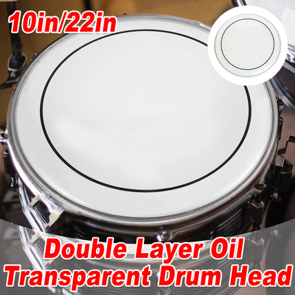 Double Layer Oil Skin Matte Drum Head for Drum Kit High Durability Anti-Wear