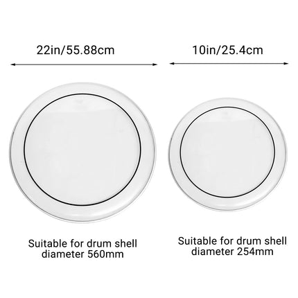Double Layer Oil Skin Matte Drum Head for Drum Kit High Durability Anti-Wear